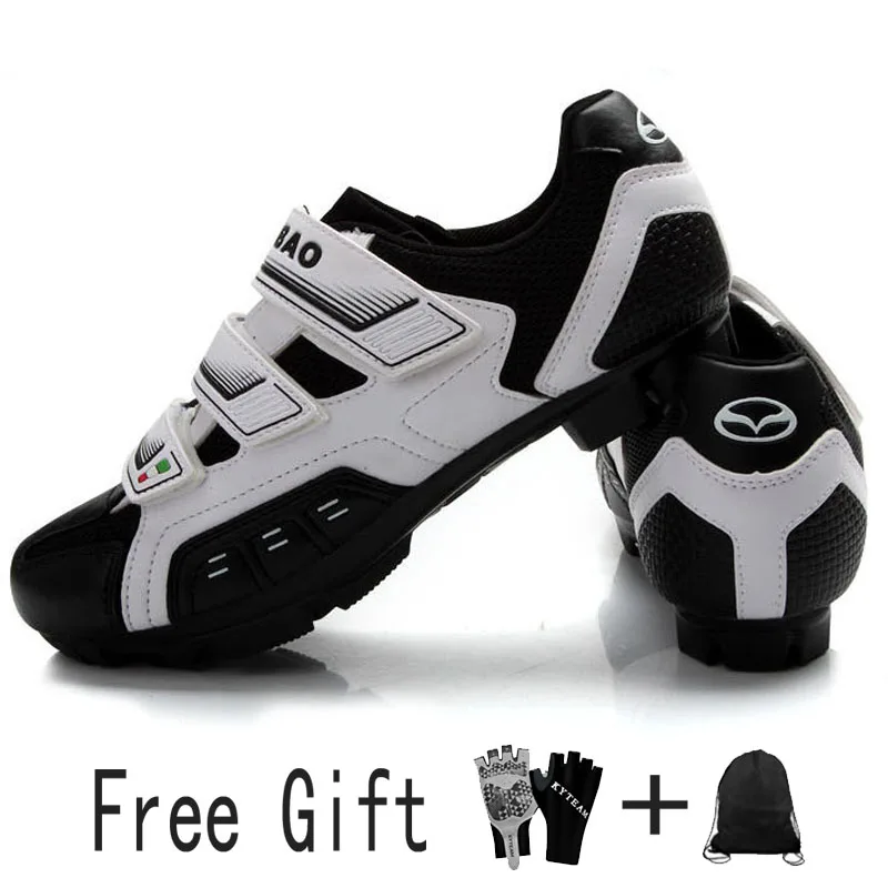 as picture Teibao Pro Breathable Men's Cycling Mountain Bike Shoes Non-slip Buckle Sneakers Triathlon Bicycle Mtb Shoes Zapatos Ciclismo - Цвет: as picture