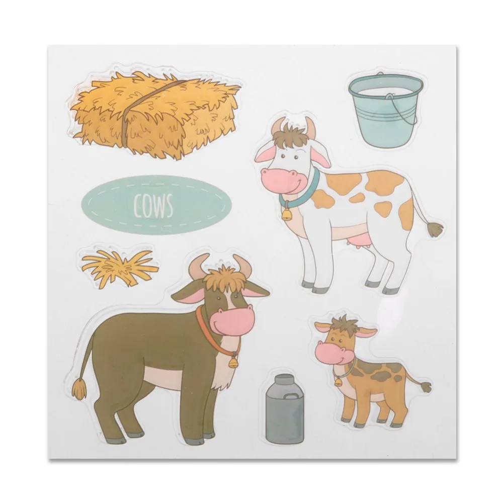 Aliexpress.com : Buy Milk Cows Stamps with Metal Cutting Dies Frame ...