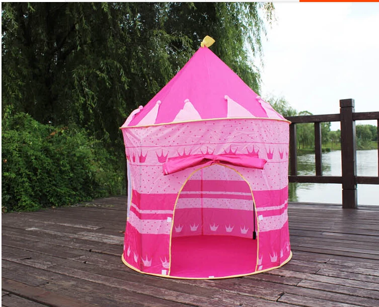 

Ultralarge Children Beach Tent, Baby Toy Play Game House, Kids Princess Prince Castle Indoor Outdoor Toys Tents Christmas Gifts