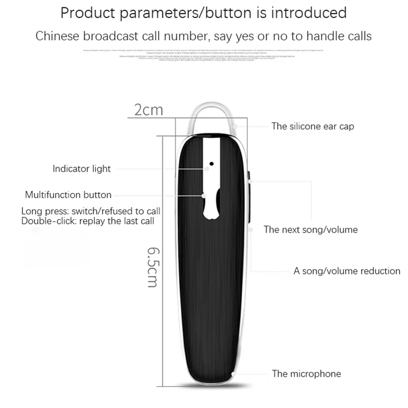 S3 bluetooth наушники Беспроводные Бизнес hands free гарнитура с микрофоном Для телефона