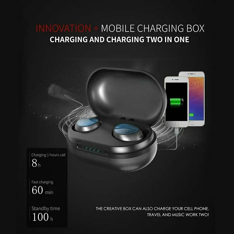 

Waterproof IPX6 Wireless Headphones CVC 8.0 Noice Cancelling HIfi Bluetooth Earphones Touch Control Sports Earbuds for air dots