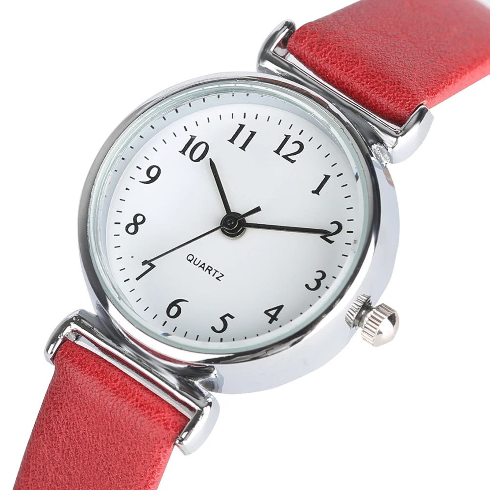 Fashion Women Watches Simple Slim Strap Quartz Wristwatch Small Girl