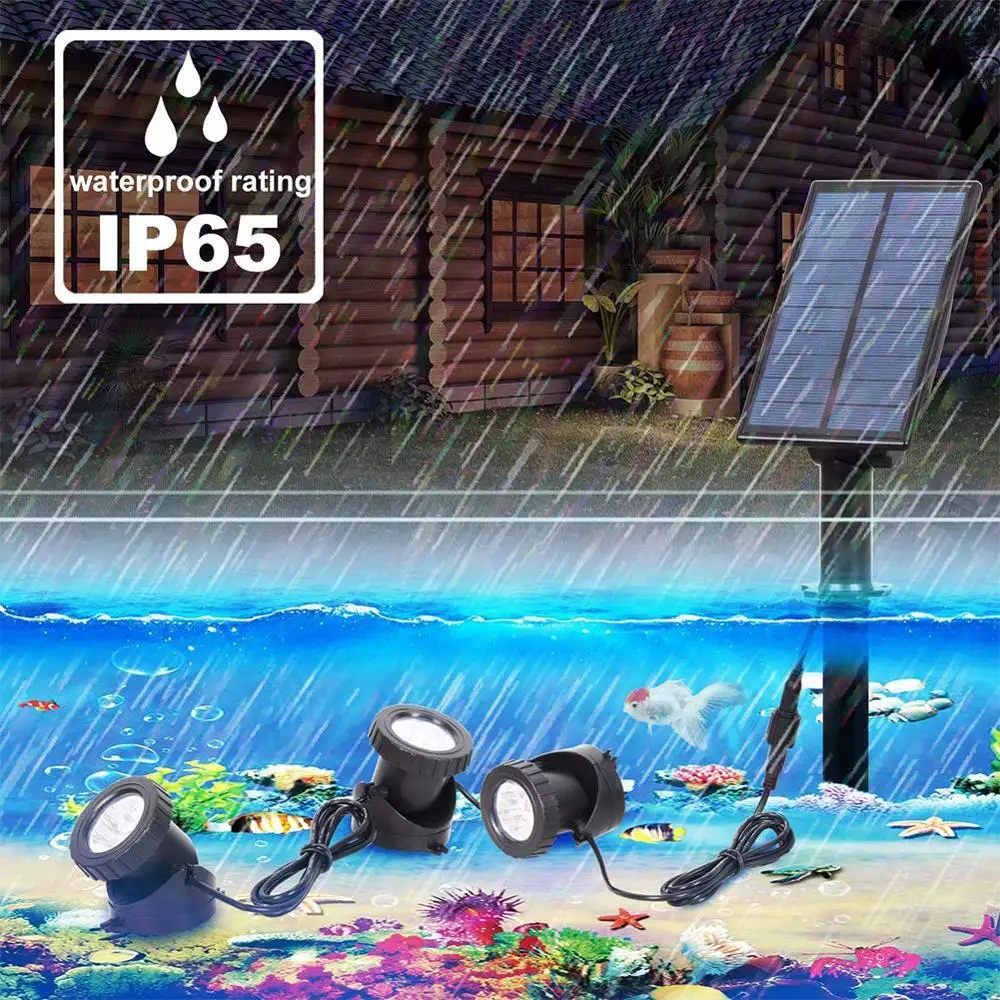 

Solar Lights 5 LED Heads lamp Spotlight Used for Lighting in Underwater, Outdoor Garden, Pond, Path, Road