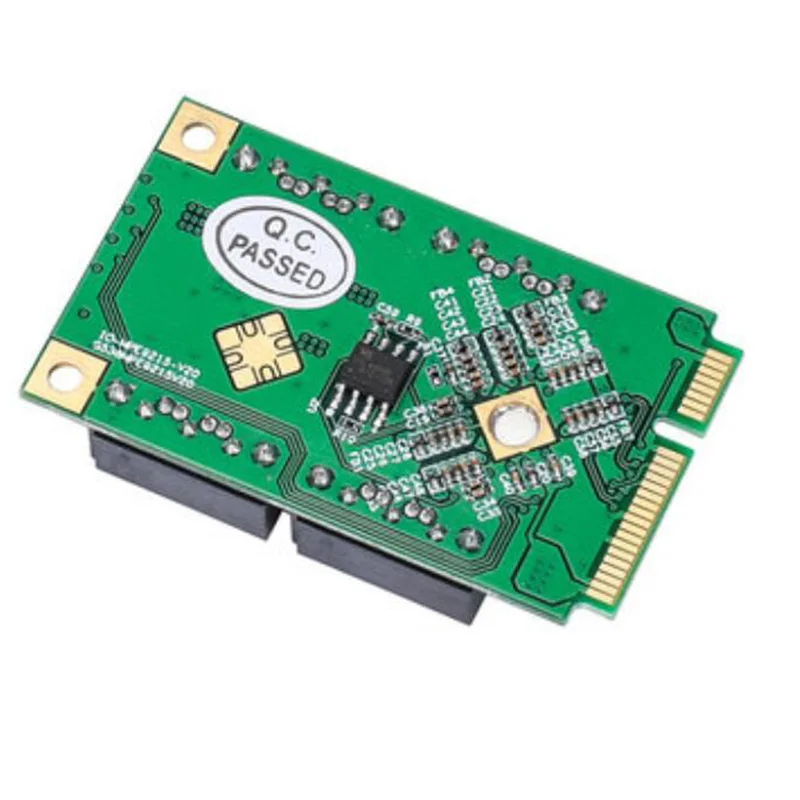 4 порта SATA III 6G Mini PCIE Mini PCI-e Marvel 88SE9215 контроллер карты SATA 3,0 mini PCI express SSD адаптер карты