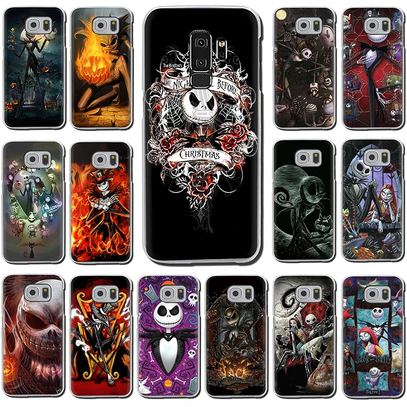 

Nightmare Tim burton Halloween jack Hard phone cover for Samsung S7 Edge S8 S9 S10 Plus S10e Note 8 9 10 M10 M20 M30 M40
