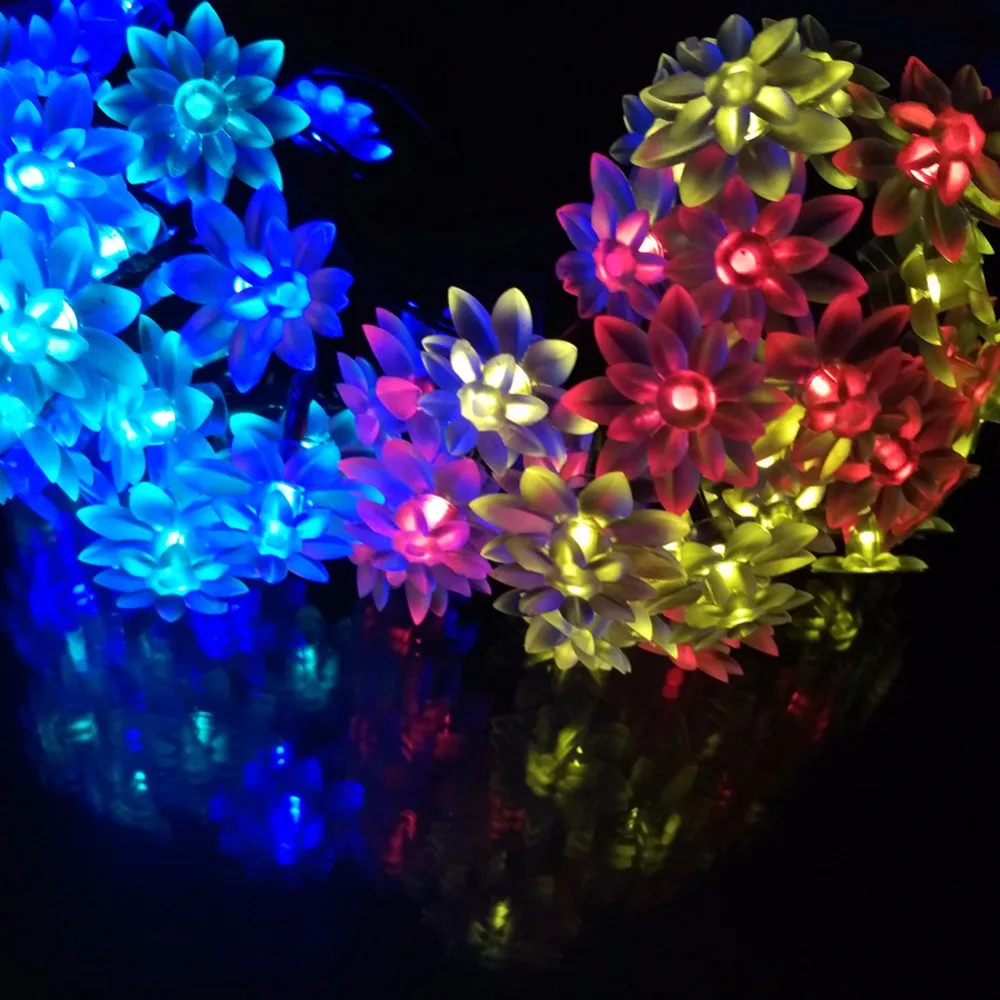 

YIYANG 22M 200LED Home Garden LED Solar Lotus String Lights Garlands Event's Christmas Hotels Bars Parks Decoration Lightings