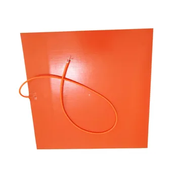 

500*500*1.5mm heat bed for 3d printer 240v 1000w adhesive 1side 4mm hole center 1000mm lead wire come out middle of 1 side