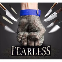 2016 küche Durable Sicherheit Arbeitshandschuh Metal Mesh Butcher Glove Grade 5 Sicherheit Cut Proof Stichsichere Edelstahl 23×9,5 cm