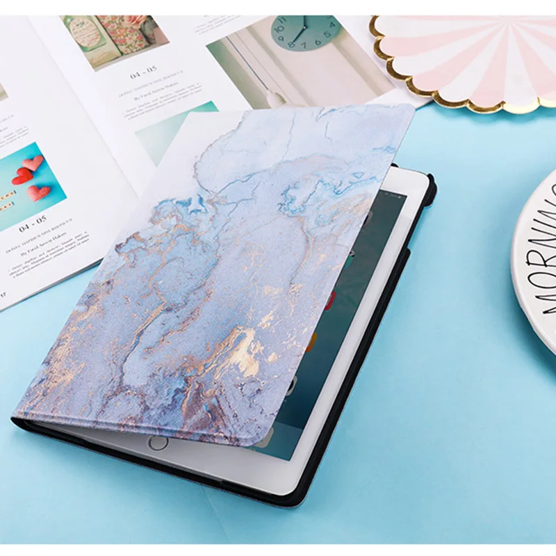 Чехол для iPad Air 2 9 7 дюймовый смарт Спящий чехол планшета 6 карта зерна флип Air2 iPad6 с