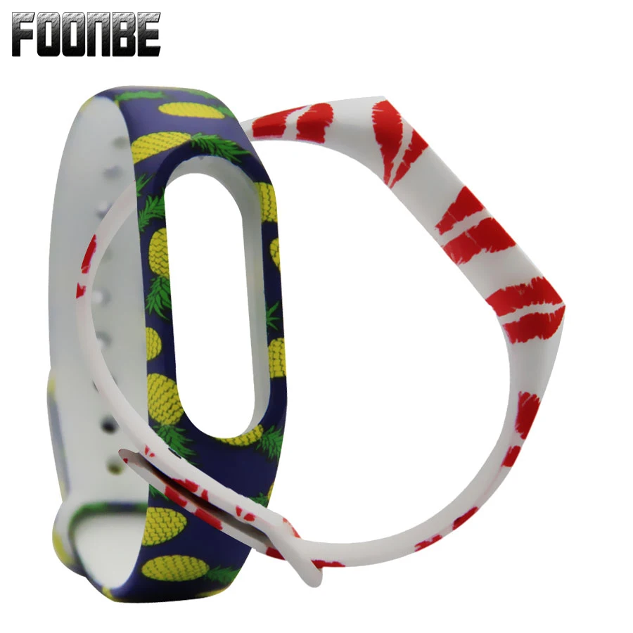 

For Mi Band 2 Pineapple Camouflage Replace Strap for Xiaomi 2 Silicone Wristbands for MiBand 2 For Mi Band 2 Bracelet