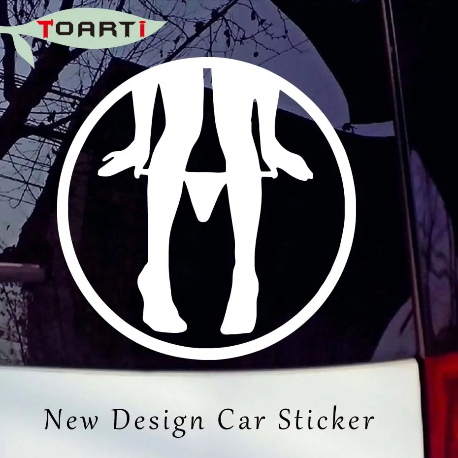 14*14CM Panty Dropper Is Off Funny Car Stickers Cartoon Motorcycle