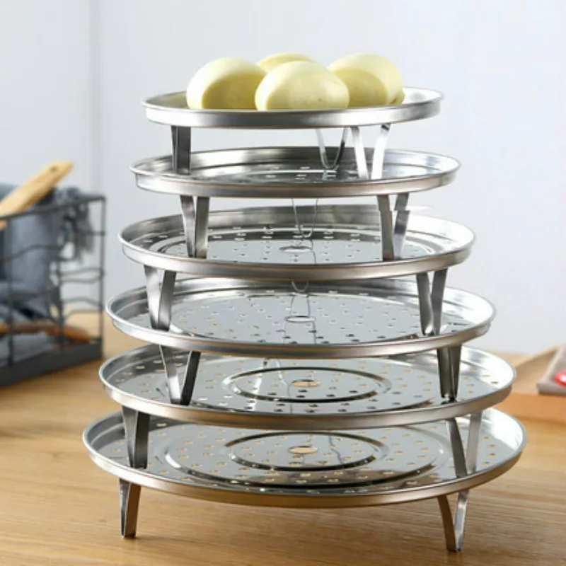 New Stainless Steel Steamer Rack Insert Stock Pot Steaming Tray Stand