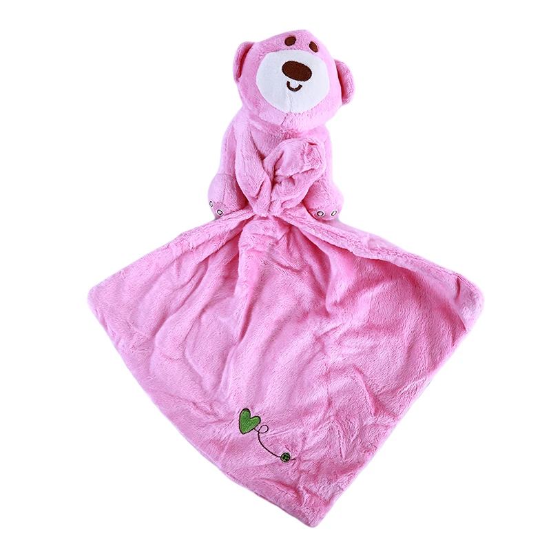 Pink Высокое качество Уход за малышом комфортное полотенце детское мультяшное животное моющееся комфортное полотенце мягкое детское банное полотенце без кожи - Цвет: Pink