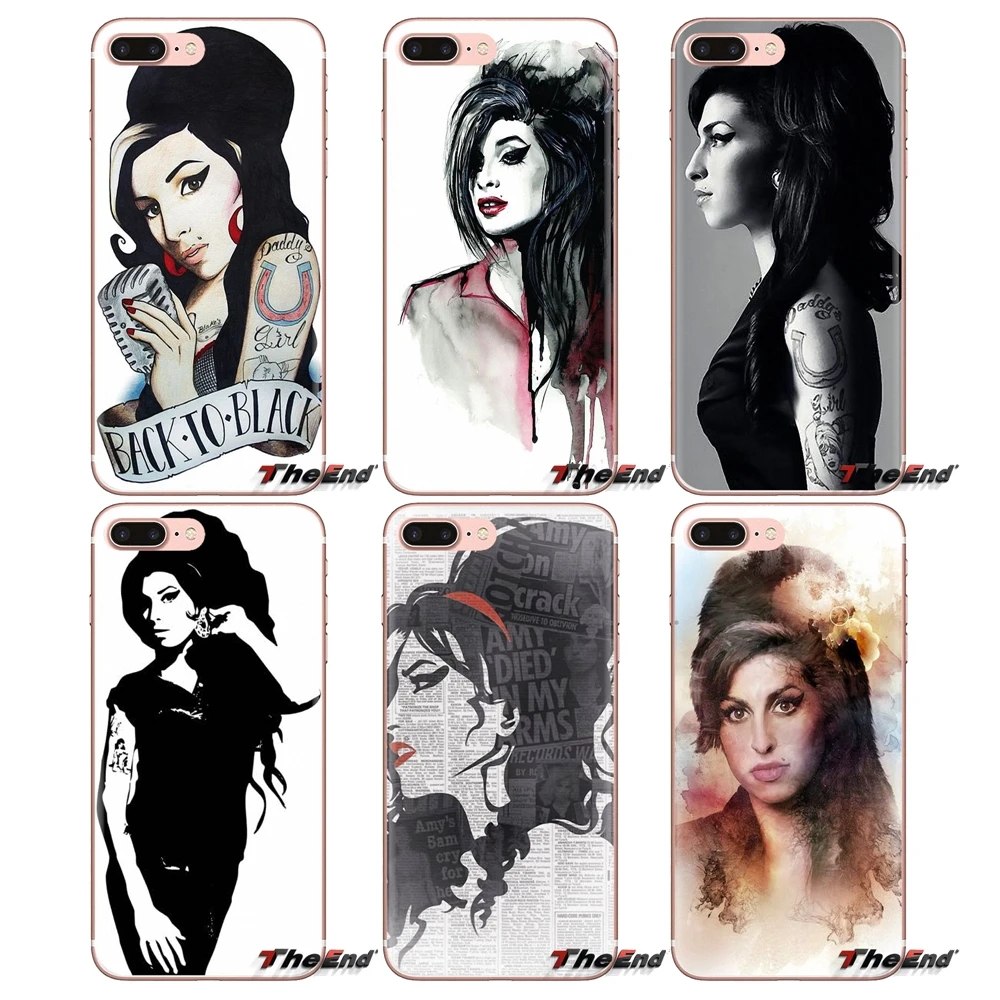 UK Girl Singer Amy Winehouse для Samsung Galaxy J1 J2 J3 J4 J5 J6 J7 J8 Plus 2018 Prime 2015 2016 2017 TPU прозрачный чехол