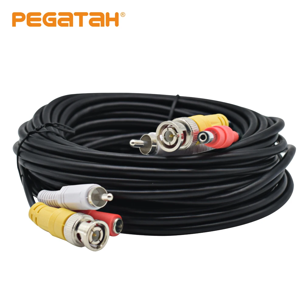 New BNC+RCA+DC connector 3 in 1 cable Power Video Audio extension Plug and Play Cable Wire for CCTV Security Camera system New BNC+RCA+DC connector 3 in 1 cable Power Video Audio extension Plug and Play Cable Wire for CCTV Security Camera system