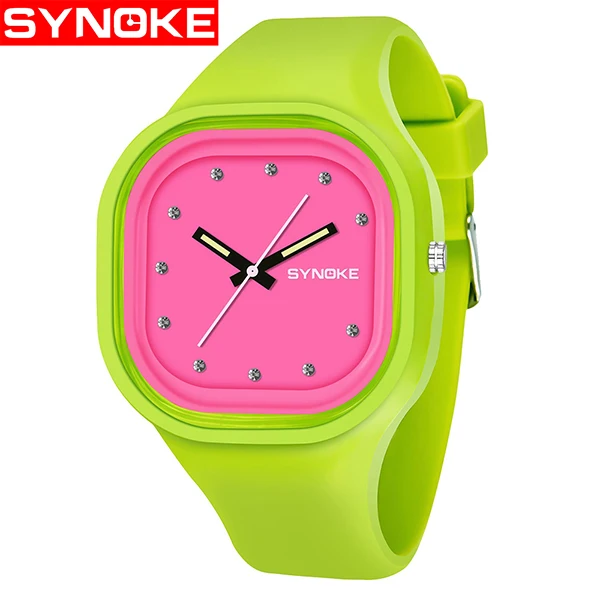 PANARS, для мальчиков, для студентов, цветные, водонепроницаемые, спортивные часы, для мужчин, брендовые, для женщин, уникальный, силиконовый, светодиодный, цифровой, с датой, наручные часы, часы - Цвет: green Strap pink