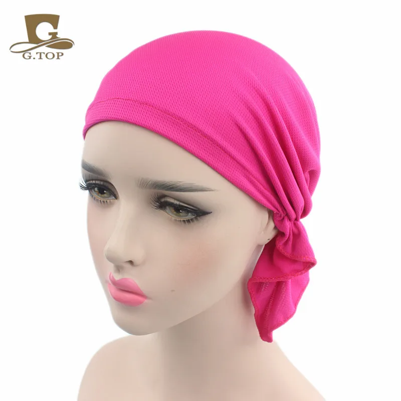 Breathable Bandana Scarf Pre Tied Cotton Chemo Hat Beanie Turban