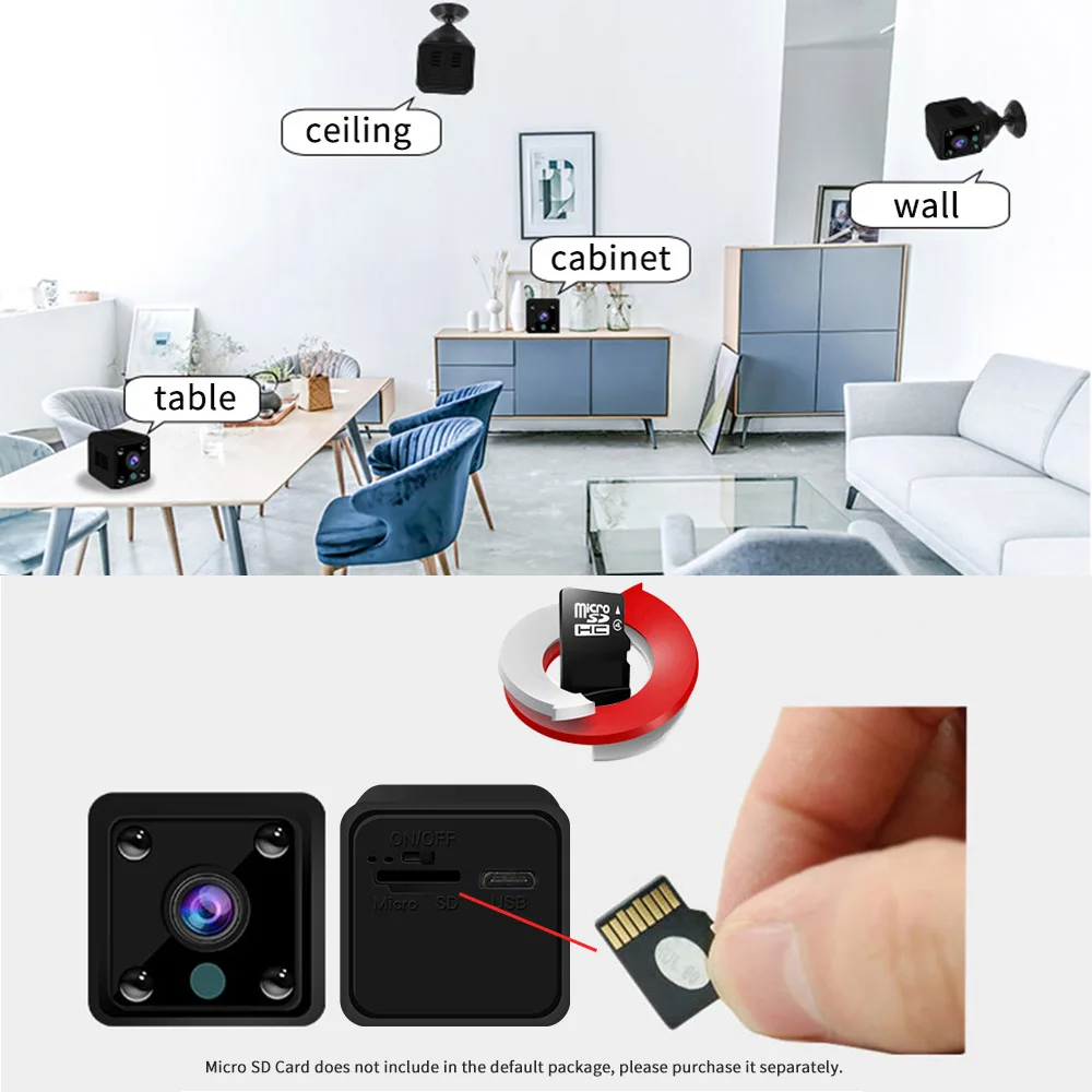 Мини Wifi ip камера 1080 P CCTV наблюдения умный дом безопасности s беспроводной