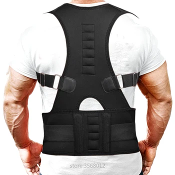 Magnetic Men Women Back Posture Correction Corset Orthopedic Upper Back Shoulder Spine Posture Corrector Clavicle Support Belt