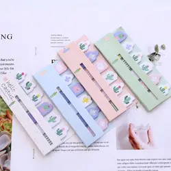 Милый кавайный мультяшный животных палец кактус memo pad N раз Sticky Note завод для планов с липким краем бумага корейский Канцелярские школа Офис