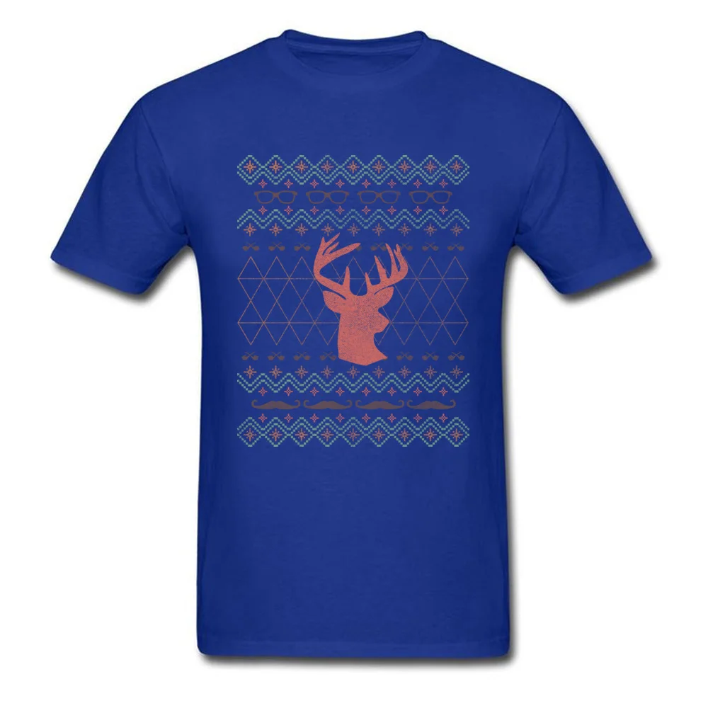 New Coming Youth Tshirts Round Collar Short Sleeve 100% Cotton HIPSTER SWEATERS IS HIPSTER! Tees Slim Fit Tshirts HIPSTER SWEATERS IS HIPSTER! blue