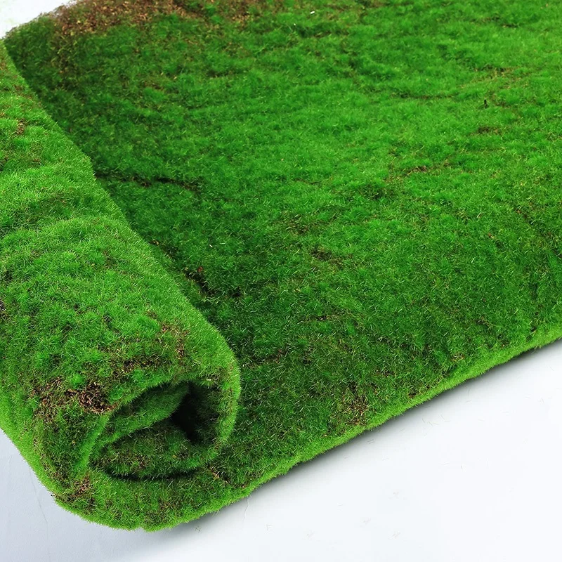 

1M*1M Square Artificial Plant Lawn Moss Mat Home Plant Background Wall Moss Turf Green Sod Indoor Window Decor Props