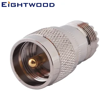 

Eightwood 5PCS UHF Car Radio Antenna Aerial Adapter UHF Plug Male to UHF Jack Female RF Coaxial Connector Straight SO-239 SO239