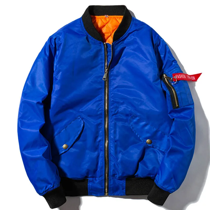 Зимняя куртка-пилот для мужчин и женщин, однотонная бейсбольная куртка с капюшоном в стиле хип-хоп, Модная молодежная ветровка, уличная одежда, белый, черный, синий