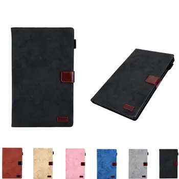 

Business PU Leather Case For Amazon Kindle Fire HD 8 HD8 2018 2017 2016 8th 7th 6th Tablet Cover Stand Shockproof Sleeve Bags