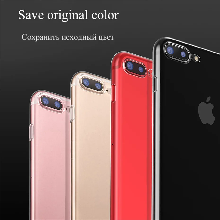 MOUSEMI Phone Cases For iPhone 6 6s 7 8 Plus X Ultra Thin Soft Transparent TPU Silicone Cases 7 For iPhone 7 5s se 6 Back Cover  (10)
