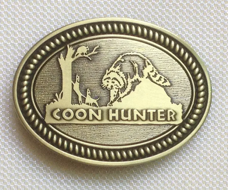 

The Coon Hunter Belt Buckle With petwer Finsh JF-BY287 suitable for 4cm wideth belt with continous stock free shipping