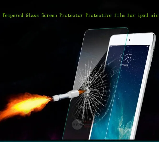 2014 New Arrival Premium Real Tempered Glass Film Screen Protector for iPad air Retina Free shipping | Компьютеры и офис