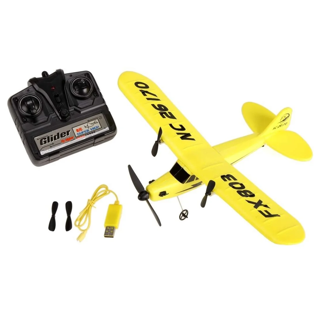 FX HL 803 Electric RC Helicopter Plane Glider EPP foam 2CH 2 4G Kid Toy