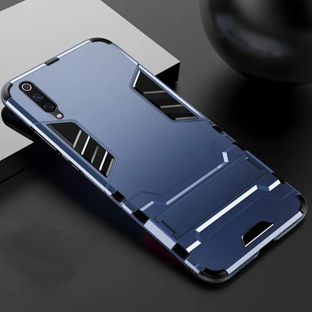 10 шт. чехол-подставка для Xiao mi 9 SE 8 Lite 9T Pro A1 A2 F1 Max 3 x 2S Гибридный ТПУ + Жесткий ПК