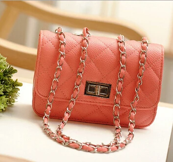  Fashion new handbags High quality PU leather Women bag Small incense wind chain Lozenge Shoulder ba - 32296947889