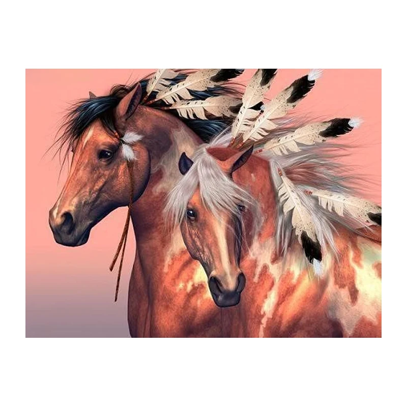 The horse ranch 5D needlework diamond mosaic square home decor diamond embroidery crafts diamond painting cross stitch