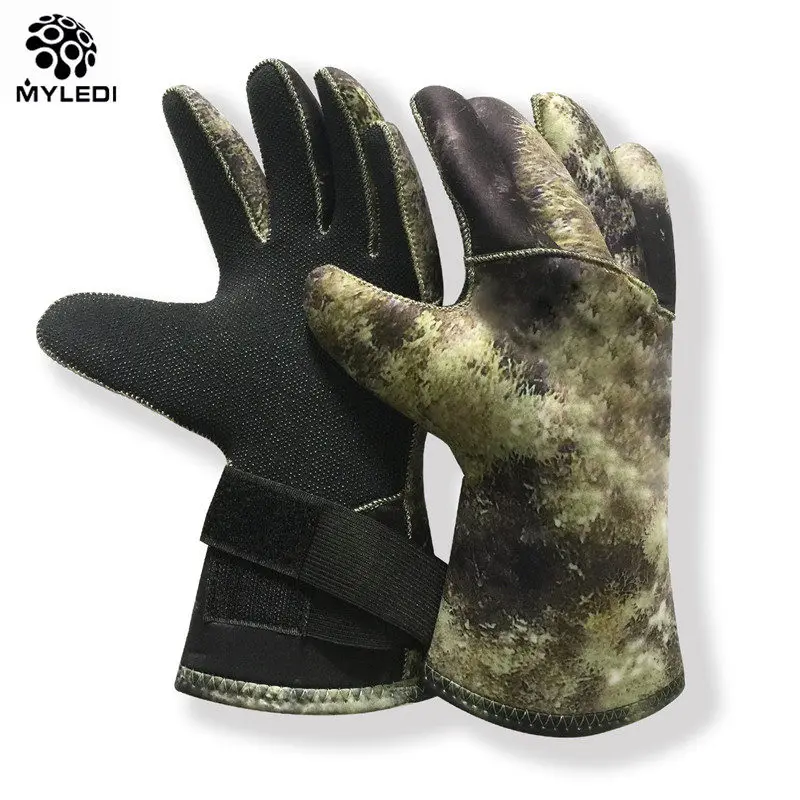 Myledi 3mm Neoprene Camouflage Diving Gloves Spearfishing Swimming