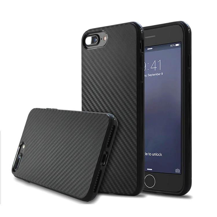 Good protect new carbon fiber mobile phone case for iphone 7 plus 6 6s