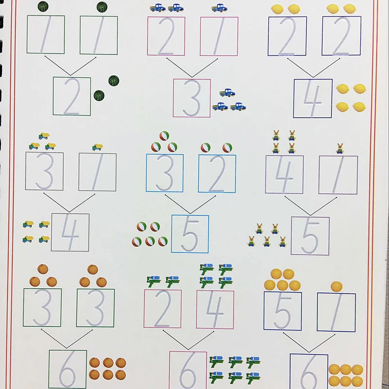 1 pz quaderno per bambini groove 0-100 numero matematica carattere esercizio scuola materna bambino scuola materna per scrivere il testo