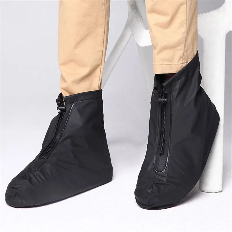 Мужская и женская обувь; Чехлы для дождливой погоды; ботильоны на плоской подошве с покрытием из пвх; многоразовая нескользящая обувь с внутренним водонепроницаемым слоем