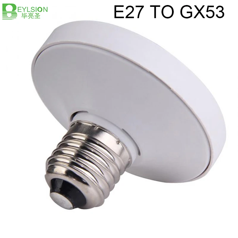 E27 To GX53 Base Plastic Light Bulb Lamp holder socket gx53 led lights lamps base Socket Holder Adapter 7