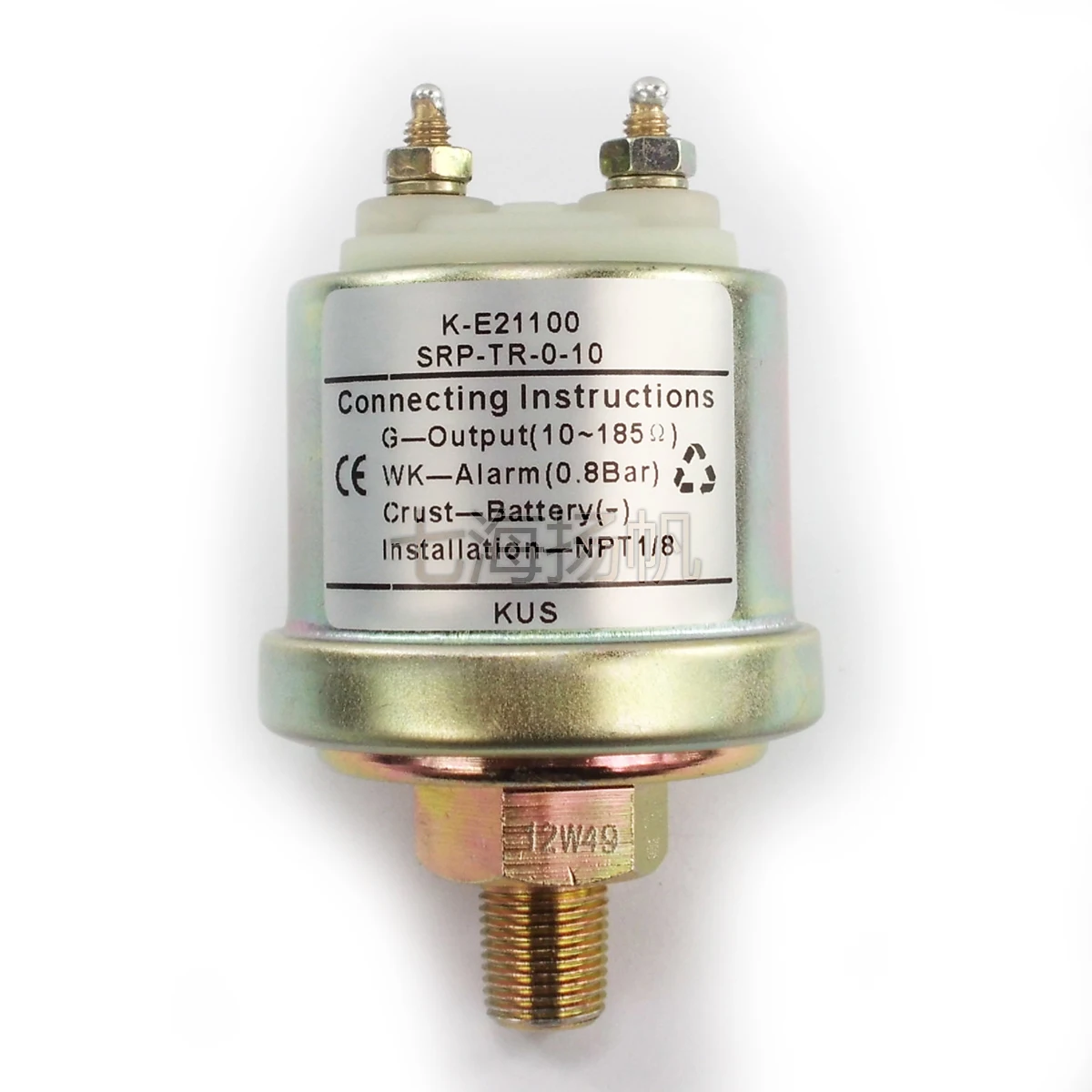 KUS Pressure Sensor meter 12V/24V For Matine Yacht Sailing Boat Motor