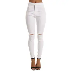 JAYCOSIN Женская одежда Джинсы сексуальные обтягивающие Стрейчевые джинсовые брюки карандаш модные повседневные черные белые обтягивающие
