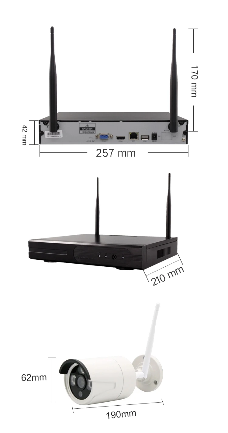12 дюймов ЖК-дисплей монитор Беспроводной сетевой видеорегистратор охранная система видеонаблюдения Камера Системы 4CH 960 P H.265 WiFi NVR наборы