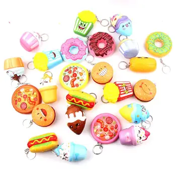 

Funny Squishe Antistress Squishy Toy Slow Rising Stress Relief Novelty & Gag Toys Gadget Anti-stress Jumbo Donut Food Keychains