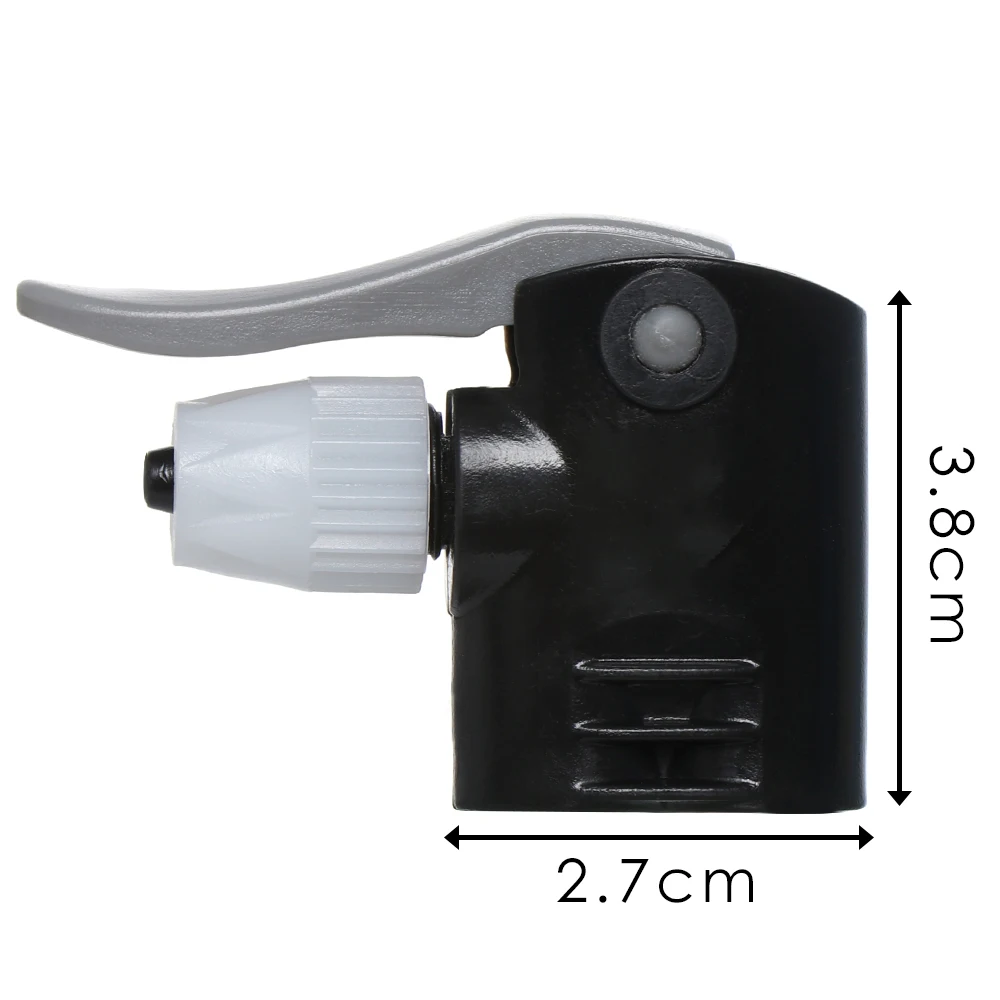 Bike Bicycle Pump Nozzle Hose Valve Connector Adapter Dual Head Pumping Parts