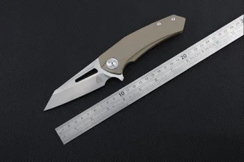

Aiorosu TORNADO Folding Knife EDC 440C Stonewash Blade