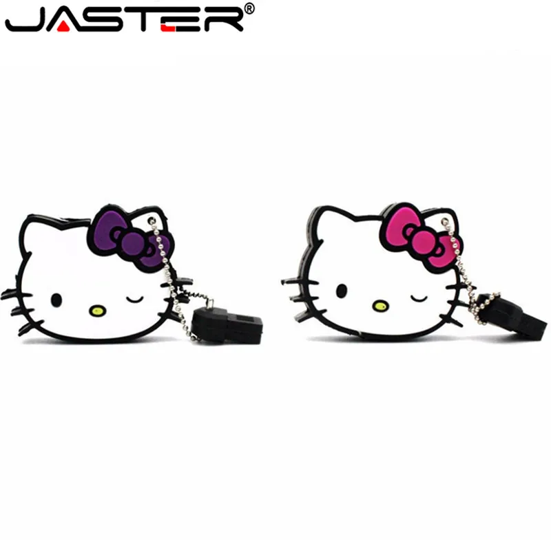 JASTER hello kitty, usb флеш-накопитель, милые флешки, 4 ГБ, 8 ГБ, 16 ГБ, 32 ГБ, карта памяти, u-диск, usb 2,0, флеш-накопитель