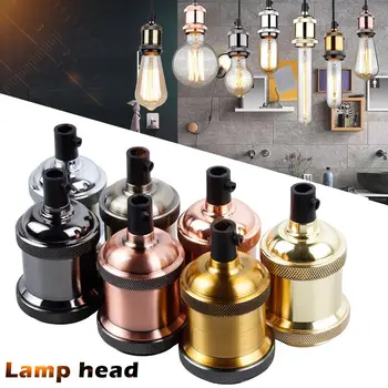 

1 Pcs Vintage Edison Lamp Socket Pendant Light E27 Screw Bulb Base Aluminum Light Socket WWO66