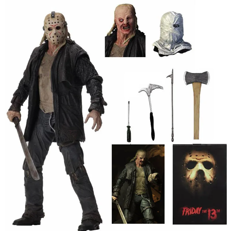 

Original NECA Friday The 13th Jason 2009 Remake Voorhees Deluxe Edition Ultimate Action Figure Toy Horror Gift